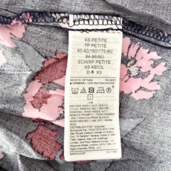 Gap Petite XS shirtwaist dress with waist tie - Picture 2 of 10